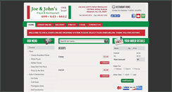 Desktop Screenshot of joeandjohnspizzaabsecon.com
